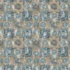 blue botanical printed fabric from Nina Campbell