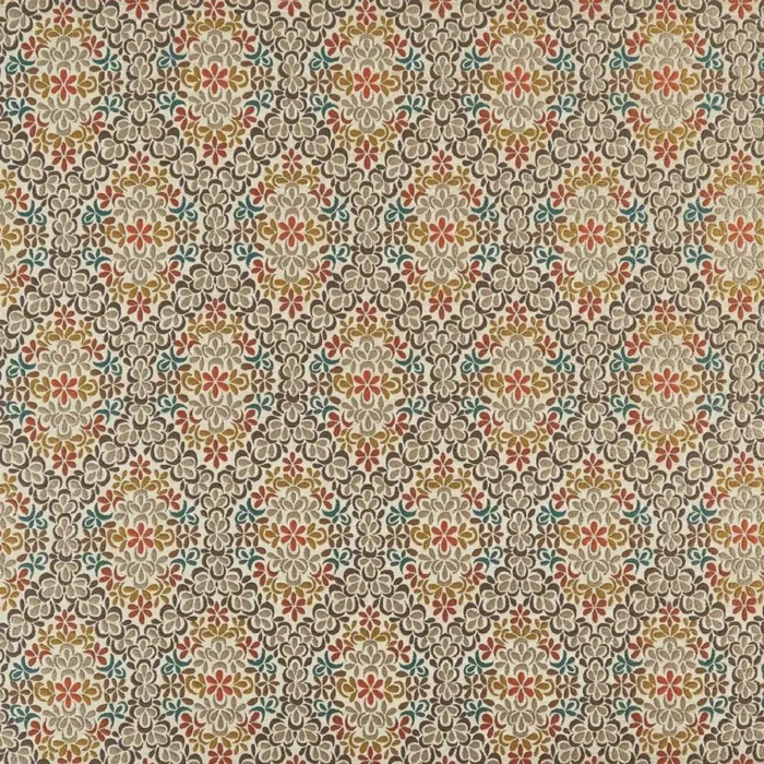 Rana Fabric - Taupe / Amber /  Teal – Taupe / Amber / Teal swatch