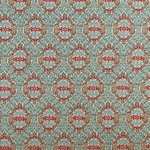 blue botanical velvet-chenille fabric from Nina Campbell