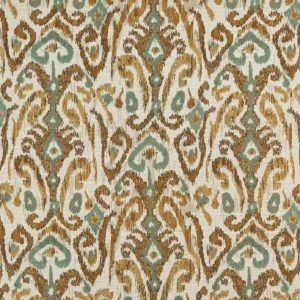 brown traditional jacquard fabric from Nina Campbell