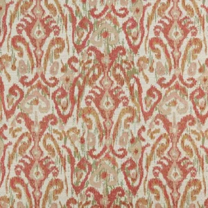 orange traditional jacquard fabric from Nina Campbell