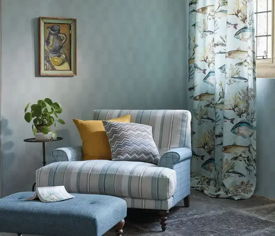 Palmaria Fabric - Forest / Lime from