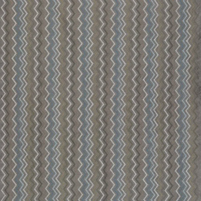 Taggia Fabric - Pewter / Azure / Ivory swatch
