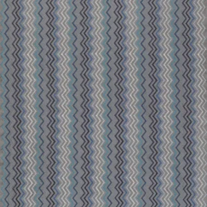blue striped embroideried fabric from Osborne & Little