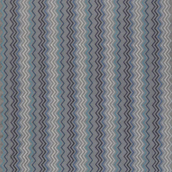 blue striped embroideried fabric from Osborne & Little