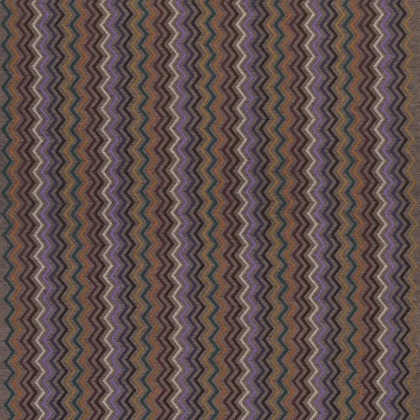 Taggia Fabric - Plum / Mandarin / Raspberry by multicolour striped embroideried fabric from Osborne & Little