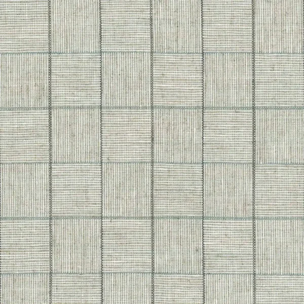 Calli Fabric - Stone / Aqua by brown geometric woven fabric from Osborne & Little