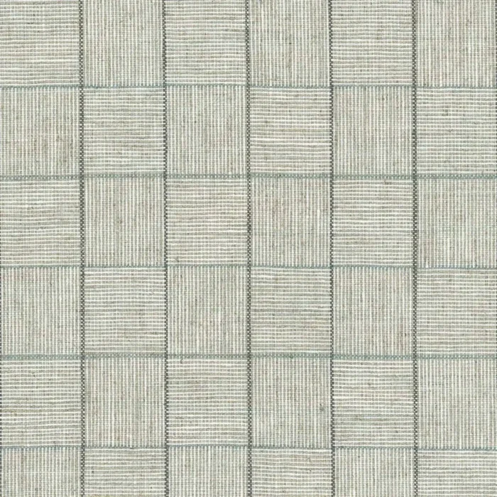 Calli Fabric - Stone / Aqua swatch