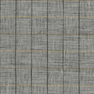 black-grey geometric woven fabric from Osborne & Little