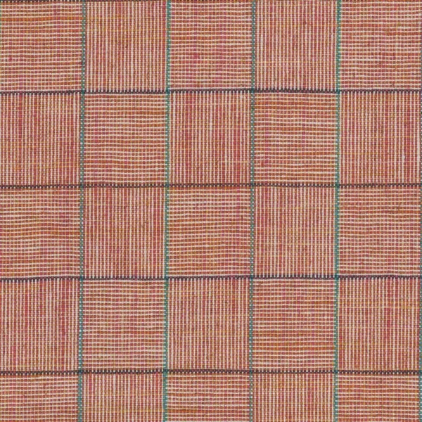Calli Fabric - Coral by orange geometric woven fabric from Osborne & Little