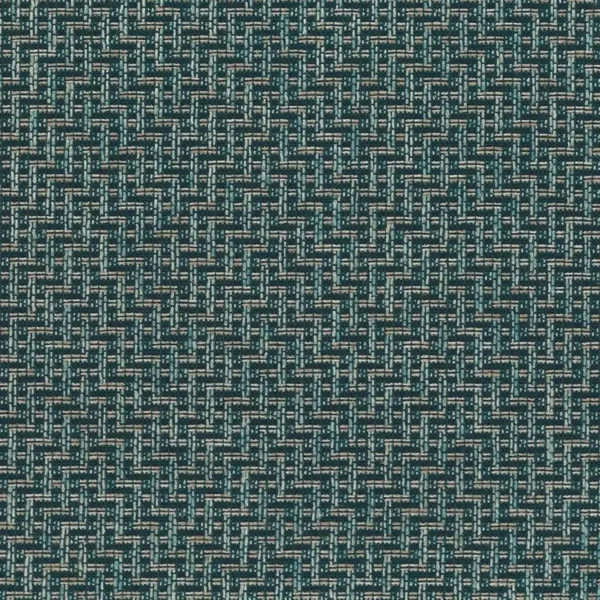 blue geometric woven fabric from Osborne & Little