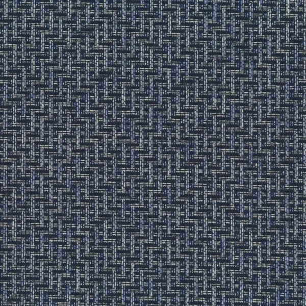 Panera Fabric - Indigo by blue geometric woven fabric from Osborne & Little