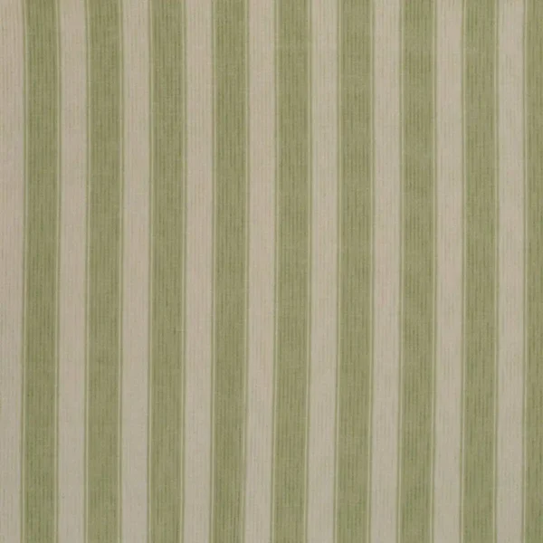 Rialto Stripe Fabric - Moss by green striped woven fabric from Osborne & Little