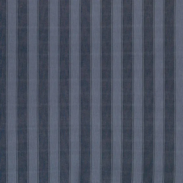 Rialto Stripe Fabric - Indigo / Blue by blue striped woven fabric from Osborne & Little