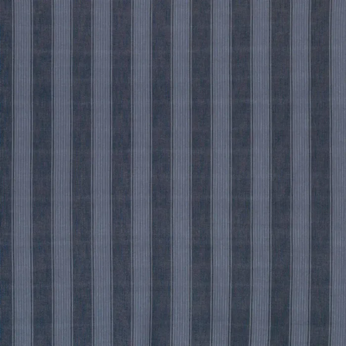 Rialto Stripe Fabric - Indigo / Blue swatch