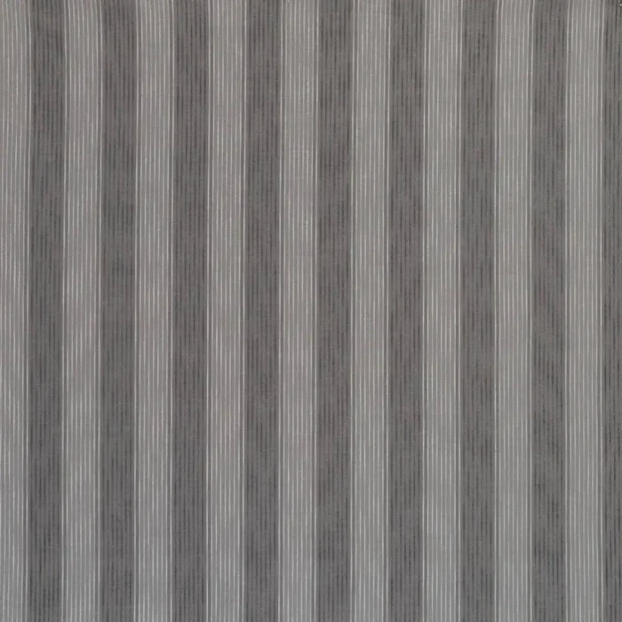 Rialto Stripe Fabric - Silver / Charcoal swatch