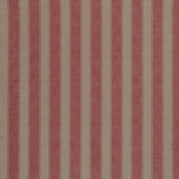 Rialto Stripe Fabric - Coral / Stone by red striped woven fabric from Osborne & Little
