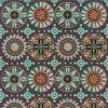multicolour geometric embroideried fabric from Osborne & Little