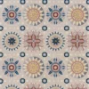 multicolour geometric embroideried fabric from Osborne & Little