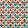 multicolour geometric embroideried fabric from Osborne & Little