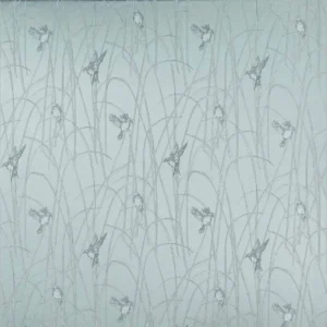 blue animal jacquard fabric from Osborne & Little