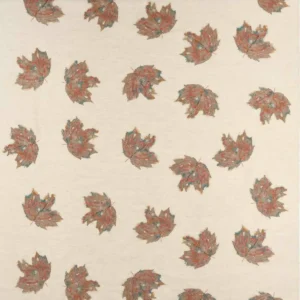 brown botanical embroideried fabric from Osborne & Little