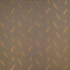 brown botanical embroideried fabric from Osborne & Little