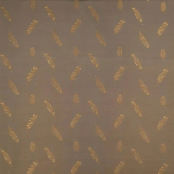 Sandpiper Fabric - Bronze by brown botanical embroideried fabric from Osborne & Little