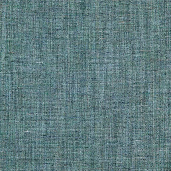 Lapwing Fabric - Teal by blue plain jacquard fabric from Osborne & Little