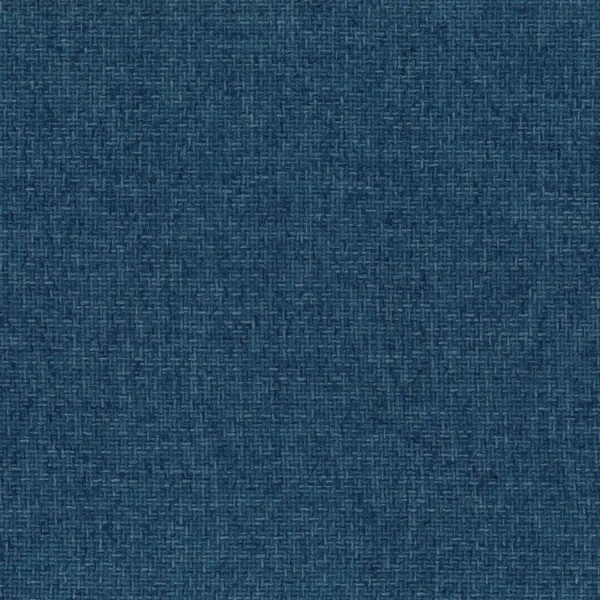Lynton Fabric - Prussian Blue by blue plain woven fabric from Osborne & Little
