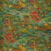 green botanical velvet-chenille fabric from Osborne & Little