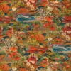 multicolour botanical velvet-chenille fabric from Osborne & Little