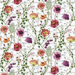 green botanical cotton fabric from Osborne & Little