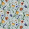 blue botanical cotton fabric from Osborne & Little