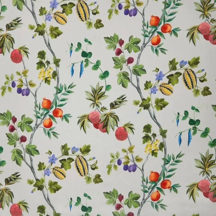 Orchard Linen Fabric - Sky swatch
