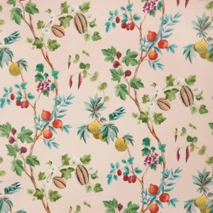 green botanical linen fabric from Osborne & Little