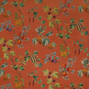 multicolour botanical velvet-chenille fabric from Osborne & Little