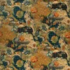 multicolour botanical velvet-chenille fabric from Osborne & Little