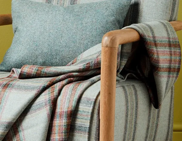 Burleigh Fabric - Blue / Rouge by Burleigh Fabric - Blue / Rouge from