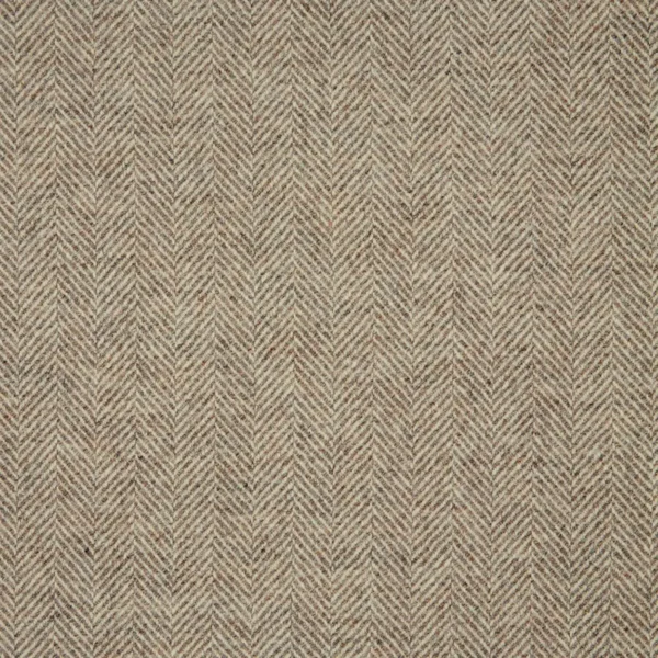 Herringbone Fabric - Light Grey from