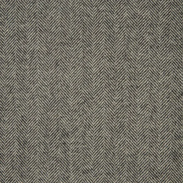 Herringbone Fabric - Steel from