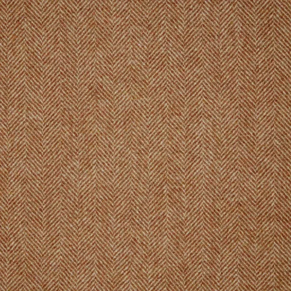 Herringbone Fabric - Terracotta by Herringbone Fabric - Terracotta from