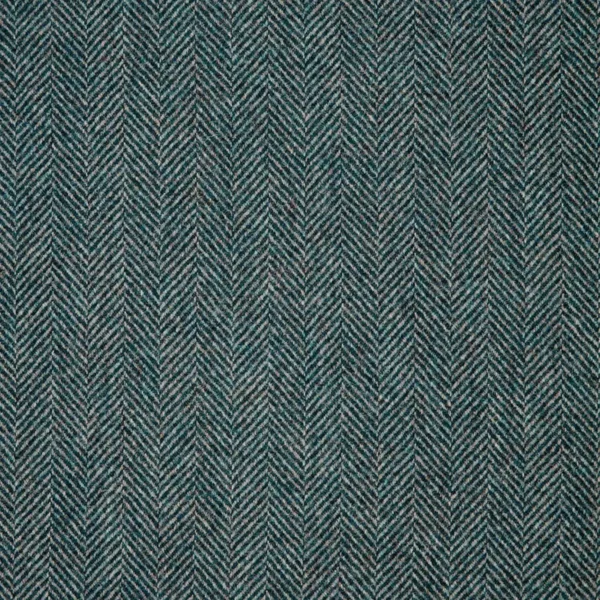 Herringbone Fabric - Dark Teal by Herringbone Fabric - Dark Teal from