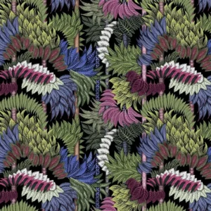 multicolour botanical velvet-chenille fabric from Christian Lacroix