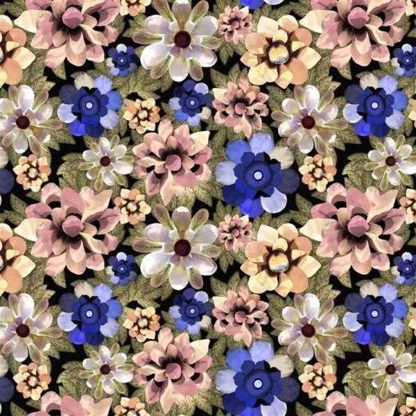 multicolour botanical cotton fabric from Christian Lacroix