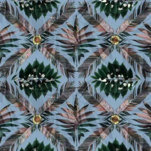 green botanical cotton fabric from Christian Lacroix