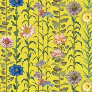 green botanical printed fabric from Christian Lacroix