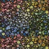 black-grey botanical cotton fabric from Christian Lacroix