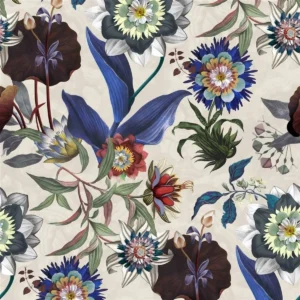 multicolour botanical cotton fabric from Christian Lacroix