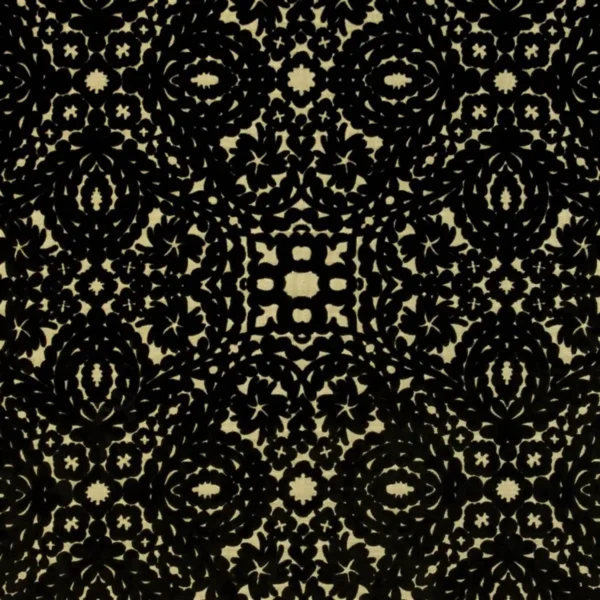 Paseo Doble Fabric - Jais by black-grey spotted jacquard fabric from Christian Lacroix